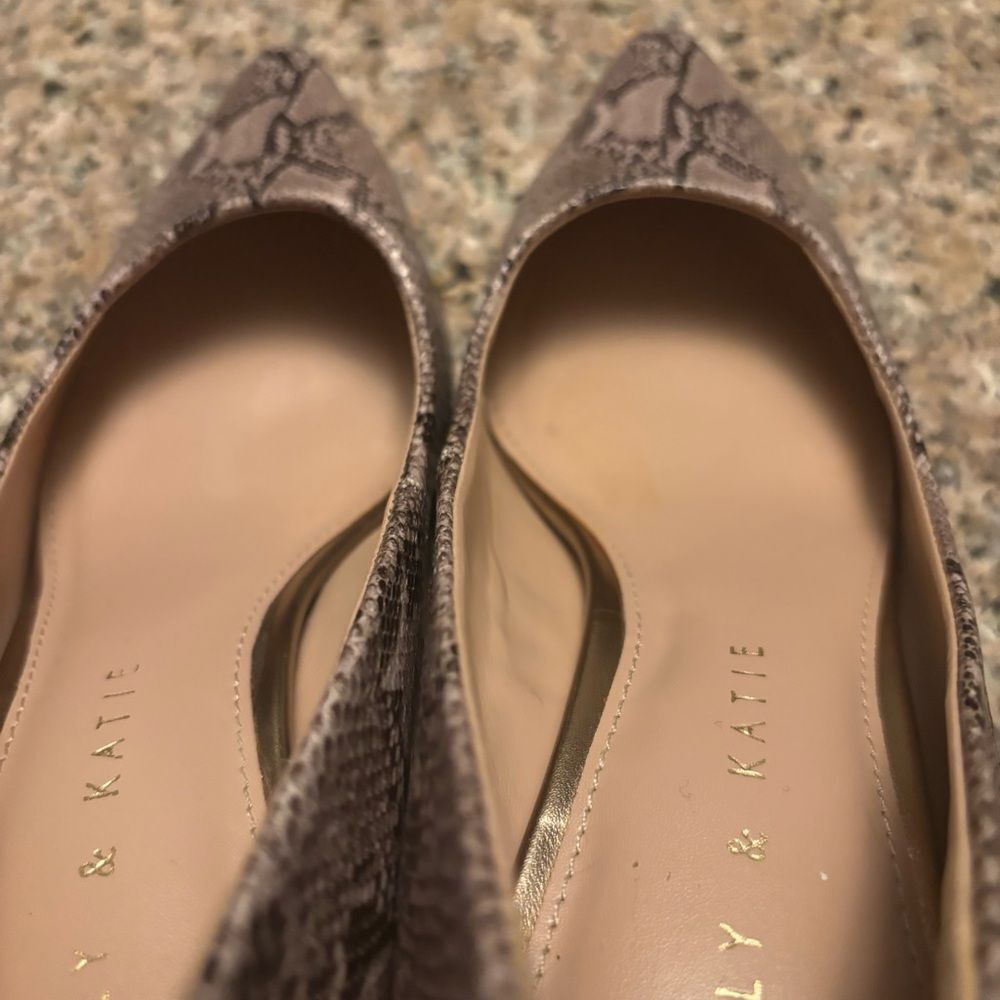 Kelly & Katie Snake Print Heels - Brown. Size 6M Nice condition! - Picture 12 of 14